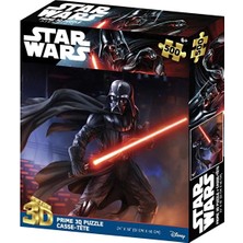 Darth Vader Star Wars Prime 3D 500 Parça Puzzle 4 Adet