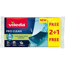 Vileda Pro Clean Sünger 2+1'li 4 Adet
