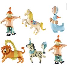 Feyza Design 6'lı Çok Renkli Folyo Balon Seti - 30 cm