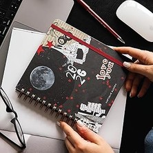 Starseven 2026 18X20 Spiralli Haftalık Kare Ajanda 12 Aylık - Kolaj