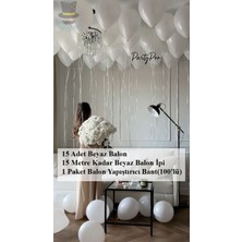Feyza Design Bride To Be 15 Adet Beyaz Balon Seti - Bekarlığa Veda ve Özel Gün Parti Süsleme