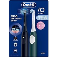 Starseven Io 2 Şarjlı Fırçası Seti 2'li – Gece Siyahı/yeşil