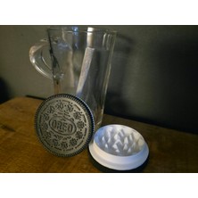 3D Snaxx Yuvarlak Bisküvi Tasarımlı Mini Öğütücü – Pratik Kullanımlı Kompakt Grinder - 6X6X3 cm