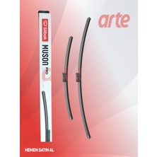 Silbak Opel Astra H (2004–2013) Uyumlu | Ön Cam Silecek Takımı | 2’li Set | %100 Yerli Üretim