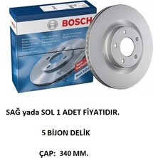 Ön Fren Disk Golf 7-8 Jetta Passat Tiguan 2-3 Octavia 3-4 Superb Leon 3-4 Audi A3 0986479C90 Bosch 1 Adet
