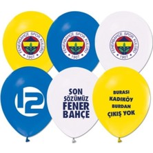Feyza Design Turkuaz Baskılı Balon 10 Adet - Parti ve Eğlence Malzemeleri