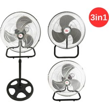 LTG Nova Fiev FSV18 (18") 45 cm 130 W 230 V Monofaze 3ın1 Ayaklı-Duvar-Masa Tipi Vantilatör