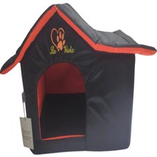 Dış Mekan Su Geçirmez Kedi ve Köpek Evi Siyah (53X35X39)