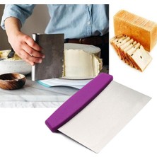 By Nevser® Çelik Hamur Kesici Kazıyıcı Pasta Kek Dekorasyon Spatula Aleti