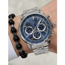 Ferro Gümüş Çelik Kordon Erkek Kol Saati FM11375A-A3 Fonksiyonları Aktif 3ATM Su Geçirmez