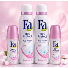 Fa Dry Protect Kadın Deodorant (150 Ml+Roll On) X2