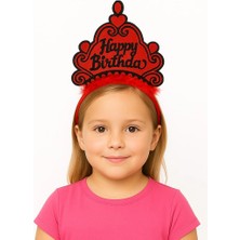 Epilons Kırmızı Happy Birthday Prenses Tacı – Doğum Günü Taç Aksesuarı