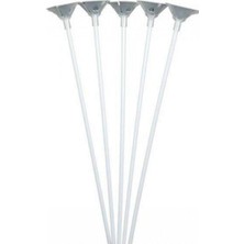 Feyza Design 100 Adet Plastik Balon Çubuğu ve Kup Çubuğu Seti