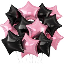 Feyza Design Çok Renkli Açık Mavi Yıldız Folyo Balon 45CM Hava ve Helyum Uyumlu