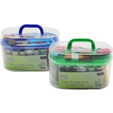 LTG Nova Büyük Çantali Di̇ki̇ş Seti̇ Ipli̇k - Mezura - Teksti̇l Makasi - Iğne - Yüzük