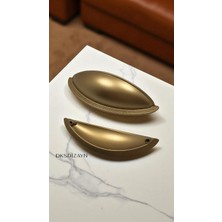 DKSDİZAYN Yeni Tas Kulp Mat Altın Kulp Mobilya Çekmece Mutfak Dolap Kulpu 1. Sınıf Ağır Metal Premium Kulp