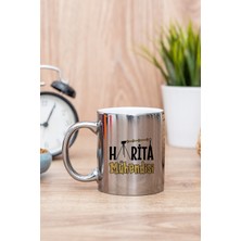 Feyza Design Matematik Mühendisi Silver Kupa Bardak - Beyaz, Geometrik Tasarım