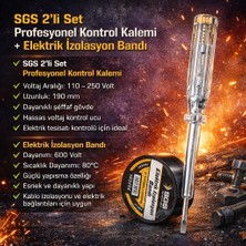 Sgs 2’li Set Profesyonel Kontrol Kalemi + Elektrik Izolasyon Bandı