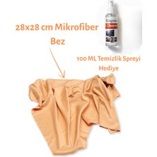 Otio Eyewear Büyük Boy Atölye Bezi, Gözlük ve Ekran Temizleme, Mikrofiber Bez, 100 ml Sprey Hediye