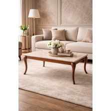 Fami Home | Pesaro Orta Sehpa Ahşap Ayaklı Modern- Avangard Salon Sehpası