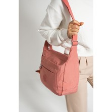 Sanmorris 3009 Kadın Suya Dayanıklı Kumaş Çok Gözlü Çapraz Askılı Okul Seyahat ve Omuz Çantası