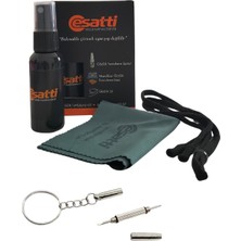 Otio Eyewear Gözlük Bakım Seti, 30 ml Temizleme Spreyi 15X18 cm Mikrofiber Bez 3 Başlıklı Mini Tornavida