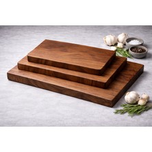 Twinswoodcraft Ceviz Ağacı Kesme Tahtası 3'lü Set