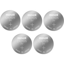 Maxell CR2025 Lithium Pil - 5 Adet