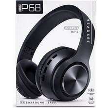 Artopio P68 Kablosuz Bluetooth Kulaklık Mikrofonlu, Bass Stereo Ses, Tf Kart Destekli, 10 Saat Müzik Süresi