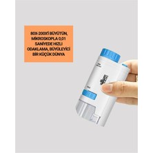 GIGA Portatif El Mikroskop – LED Işıklı, Aynı Anda Net Odaklama