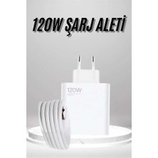 GIGA Type C Yüksek Hızlı Şarj Aleti Beyaz 120W Ultra Uzun Ömürlü