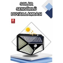 GIGA Bahçe Lambası Bahçe Aydınlatma Sensörlü Suya Dayanıklı 100 LED