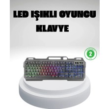 GIGA Rgb Işıklı Oyuncu Klavye Mouse Seti – Türkçe Q, Ayarlanabilir Dpı, Ergonomik ve Dayanıklı T