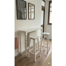 Modüler Ekipman %100 Masif Çam Ağacı Ahşap Bar Masası | Mutfak Adası, Kahve Köşesi, Yemek Masası, Oturma Odası