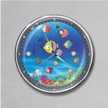 About The Perfect Yetişkin ve Çocuk Odası Için Şık Beyaz Metal Duvar Saati