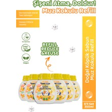 6lı Yedek Dolum - Baby Icon Doğal Çocuk Köpük Sabun 350 ml Muz Kokulu