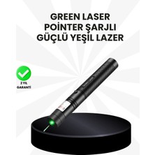 GIGA Yüksek Güçlü Yeşil Lazer Pointer 5000MW Şarjlı