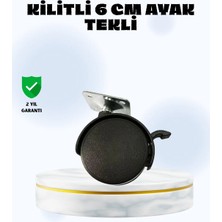 GIGA 6 cm Kilitli Tekerlek Ayak Tek Adet