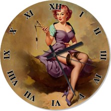 About The Perfect 30 cm Çap Yuvarlak Beyaz Duvar Saati - Çocuk Odası Dekoru