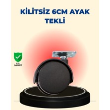 GIGA Masa ve Sehpa Için 6 cm Kilitsiz Ayak Tekli