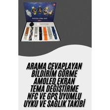 GIGA Akıllı Saat Çoklu Kordon Seçenekli Dokunmatik Ekran Nabız Sensörlü