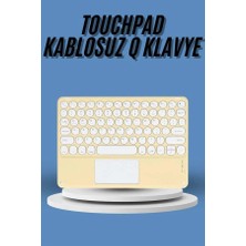 GIGA Touchpad Tüm Cihazlara Uyumlu Bluetooth Klavye Touchpad Slim Kablosuz Wifi Q Klavye