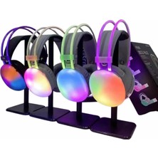 GIGA Rgb Işıklı Yüksek Ses Kaliteli Kablosuz Kulak Üstü Bluetooth Kulaklık