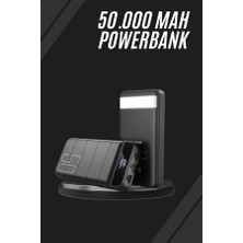 GIGA Taşınabilir Powerbank 50.000 Mah 4 Girişli Hızlı Şarj LED Göstergeli Fenerli Şarj