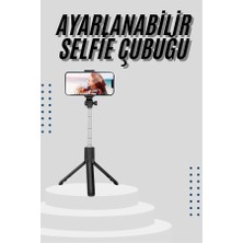 GIGA Tripod Selfie Çubuğu Bluetooth Kumandalı Kablosuz LED Işıklı