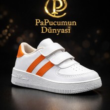 papucumun dünyası Günlük Bebek Çocuk Sneaker Cırt Cırt Bantlı Spor Ayakkabı Yürüyüş Ayakkabısı