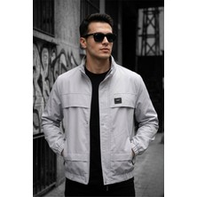 Oksit Trend Style Slim Fit Suya Dayanıklı Erkek Mevsimlik Ceket - Fermuarlı ve Cepli