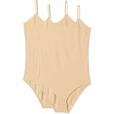 2 Adet Ip Askılı Kadın Çıtçıtlı Body Ten