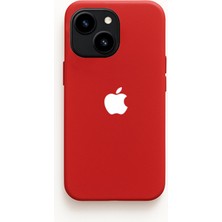 Demina iPhone 13 / 14 Uyumlu Beyaz Logo Baskılı Içi Kadife Lansman Kılıf