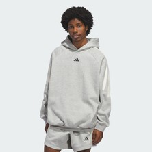Adidas Performance KB7540 Adidas Basketball 3-Stripes Polar Kapüşonlu Üst (Unisex)